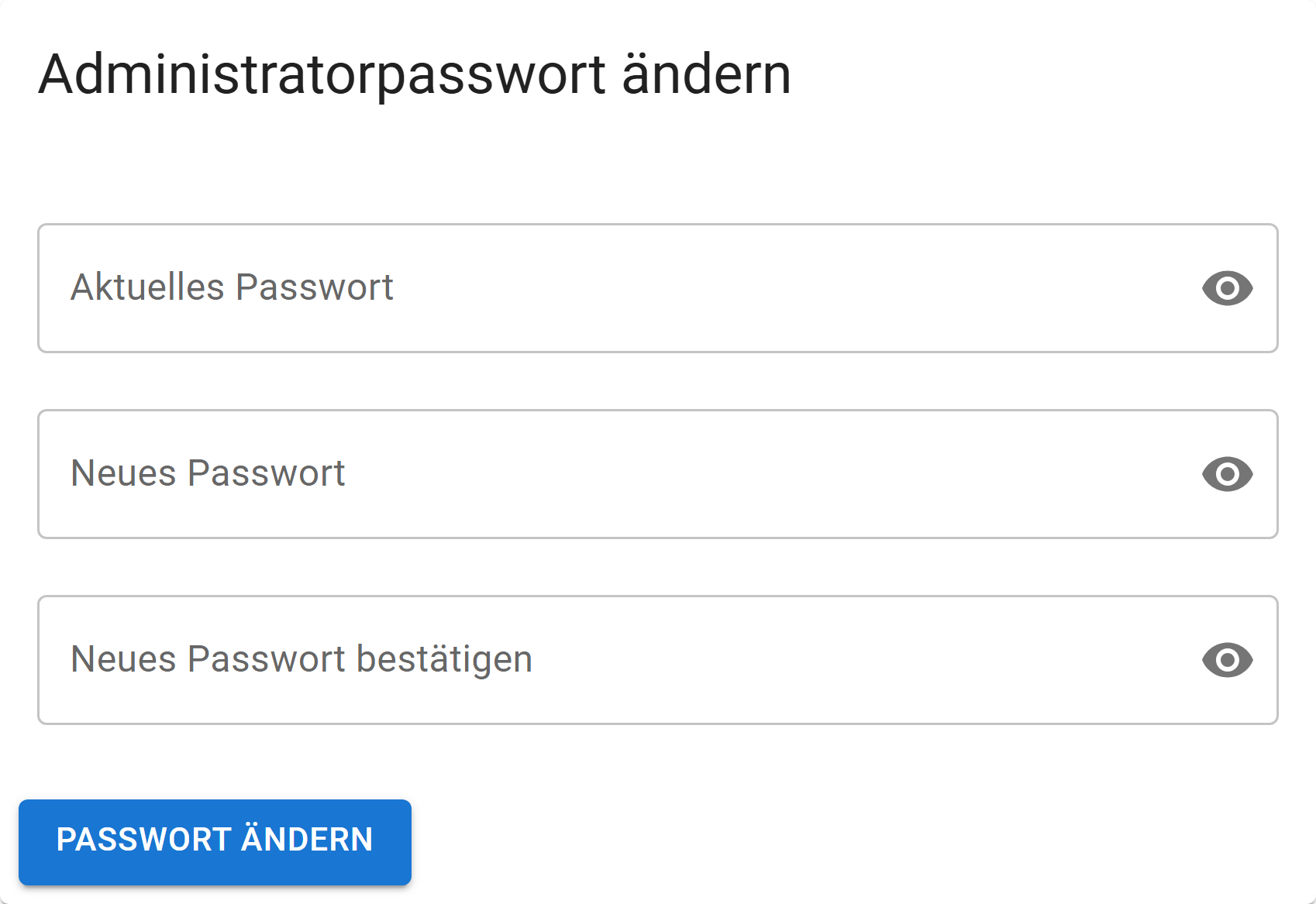 Karte Passwort ändern