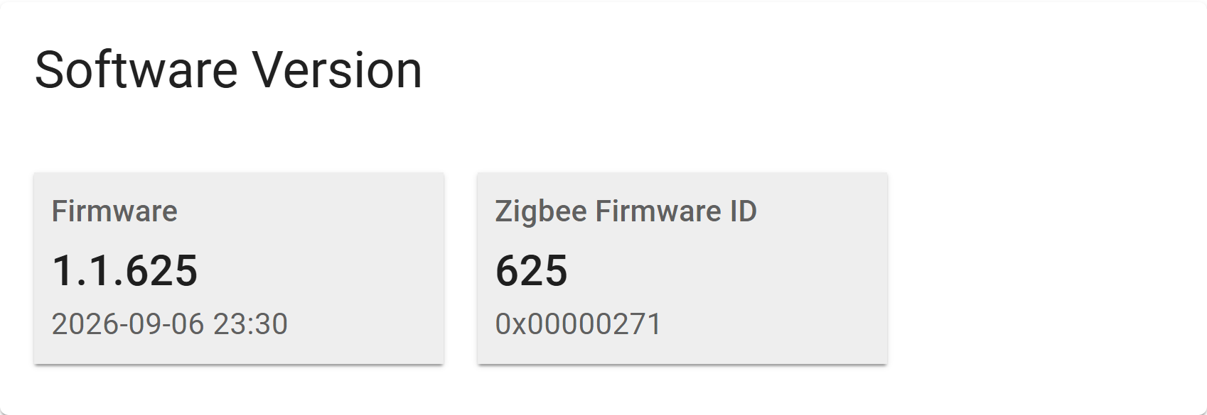 Software version card